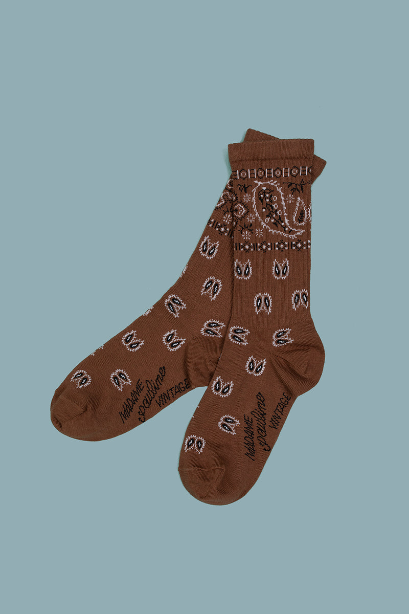 Calzini Bandana Tabacco – Madame Pauline Vintage