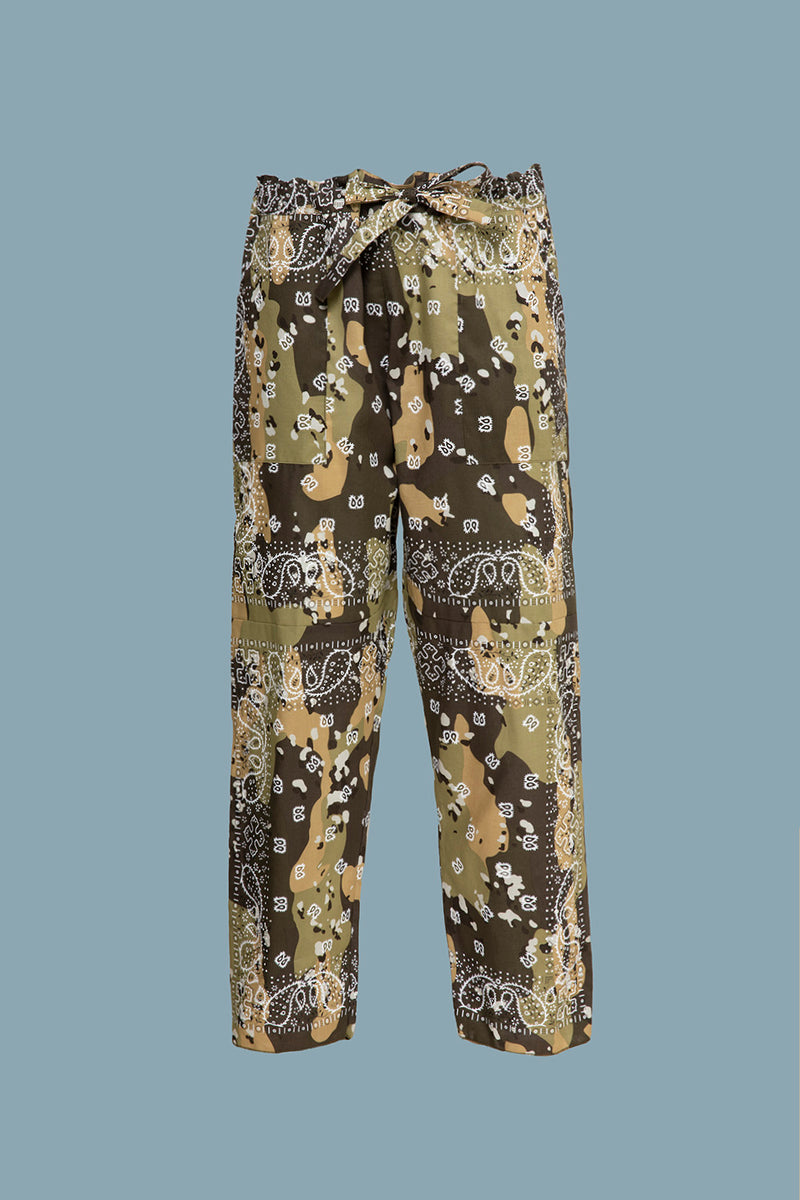 Pantalone camouflage con strass main image 1