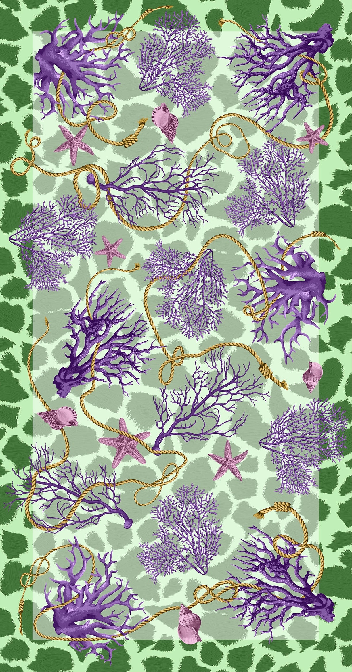 Pareo Coralli Smeraldo CLUB AIRÓ – Madame Pauline Vintage