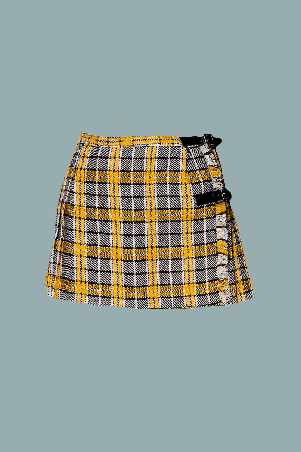 Mini Kilt Tartan Giallo Madame Pauline Vintage
